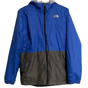 The North Face Preteen Boy Youth Large Spring Fall Lined Blue and Gray Jacket